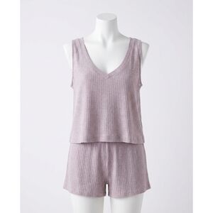 NEW Z SUPPLY sloane v-neck rib tank in slate grey